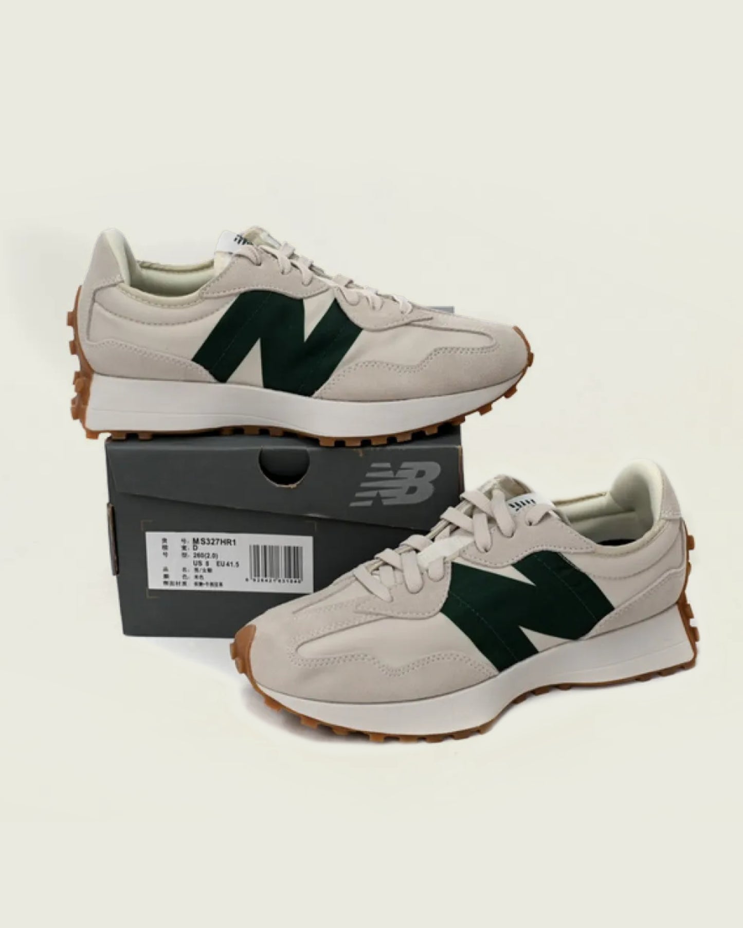 New Balance 327 Beige Green