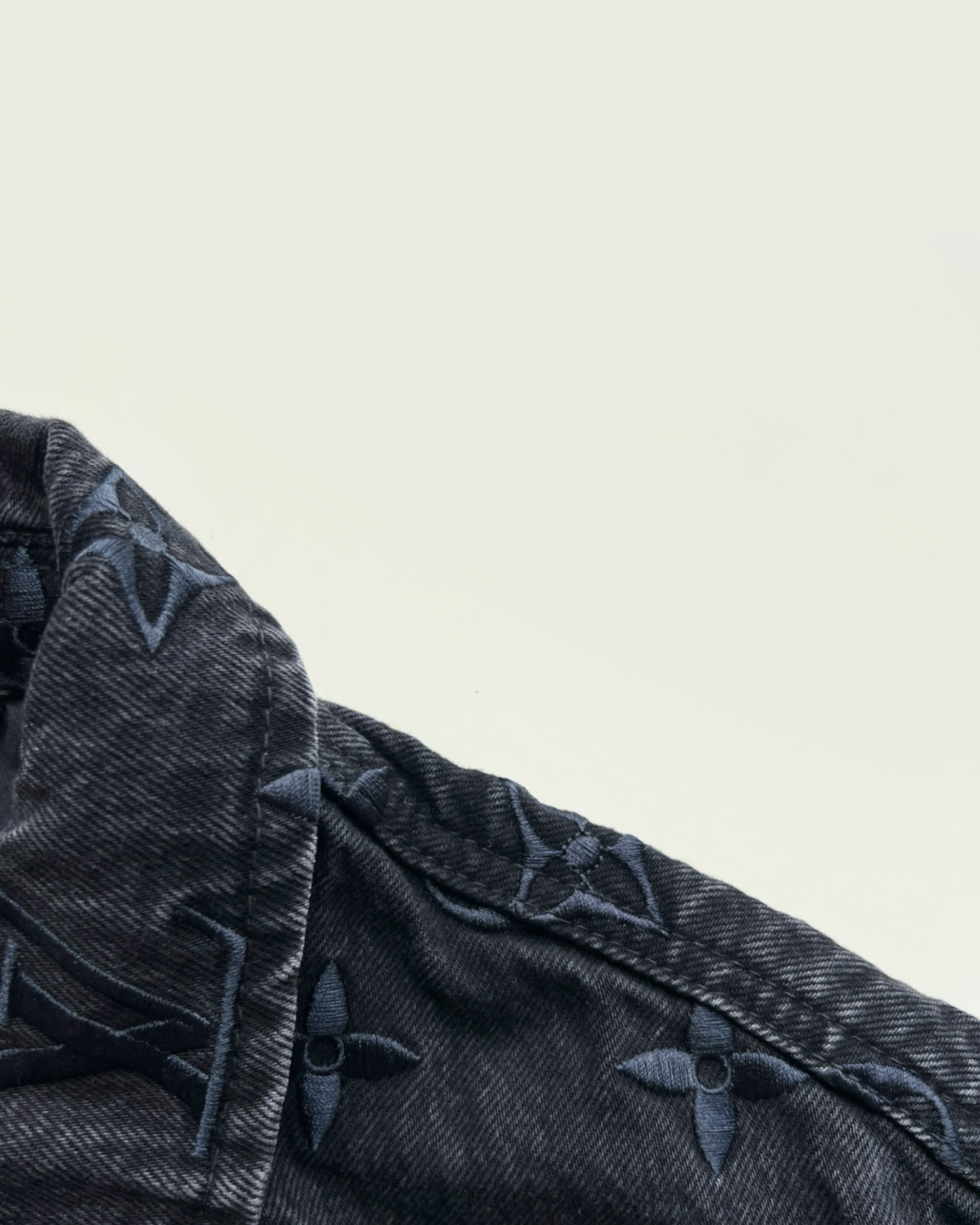 Louis Vuitton embroidered denim jacket