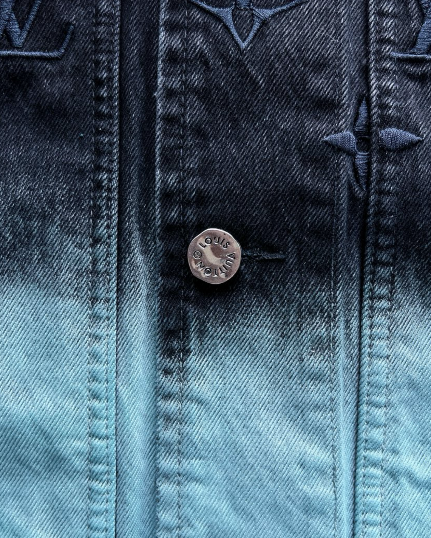 Louis Vuitton embroidered denim jacket