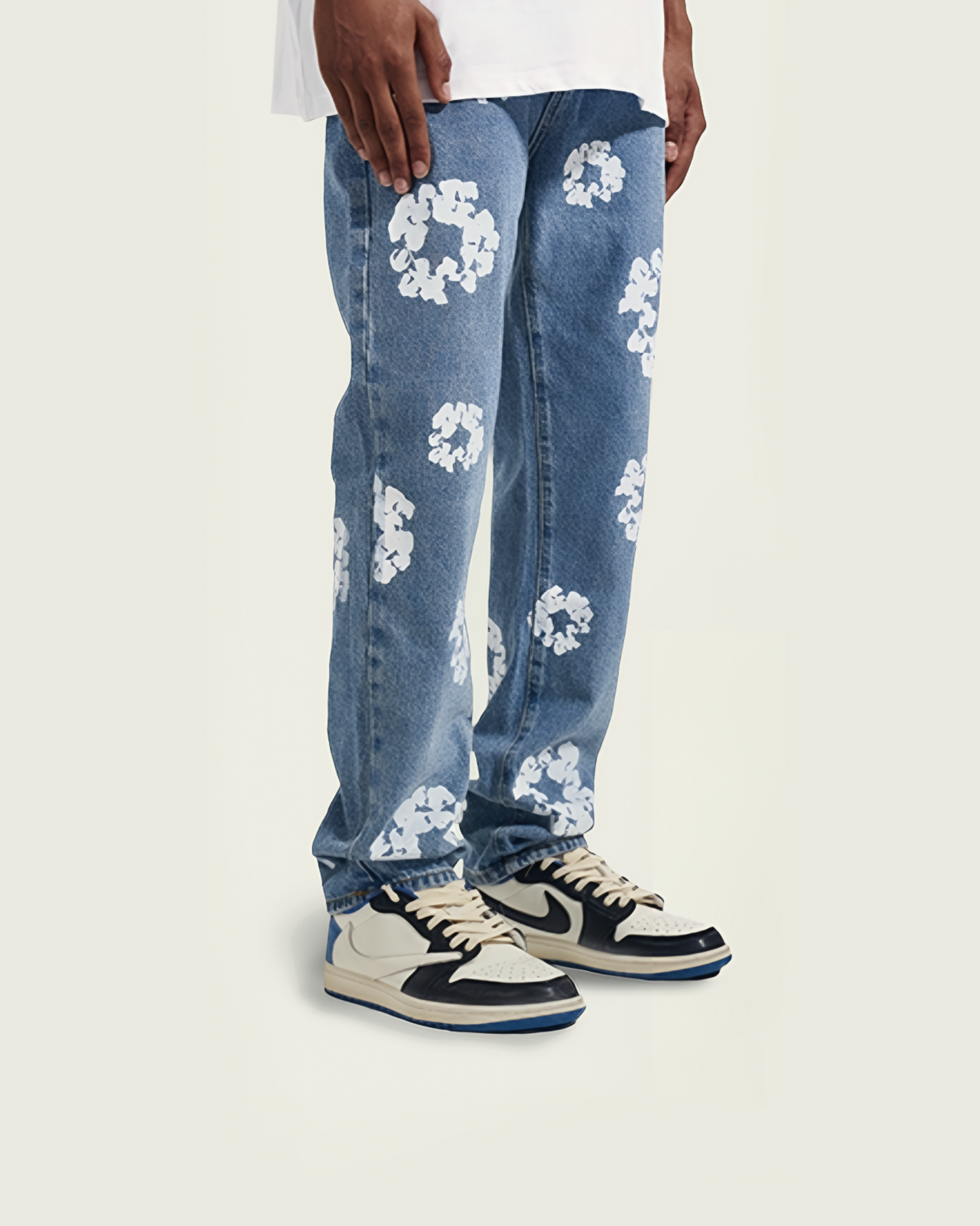 Denim Tears cotton wreath jeans