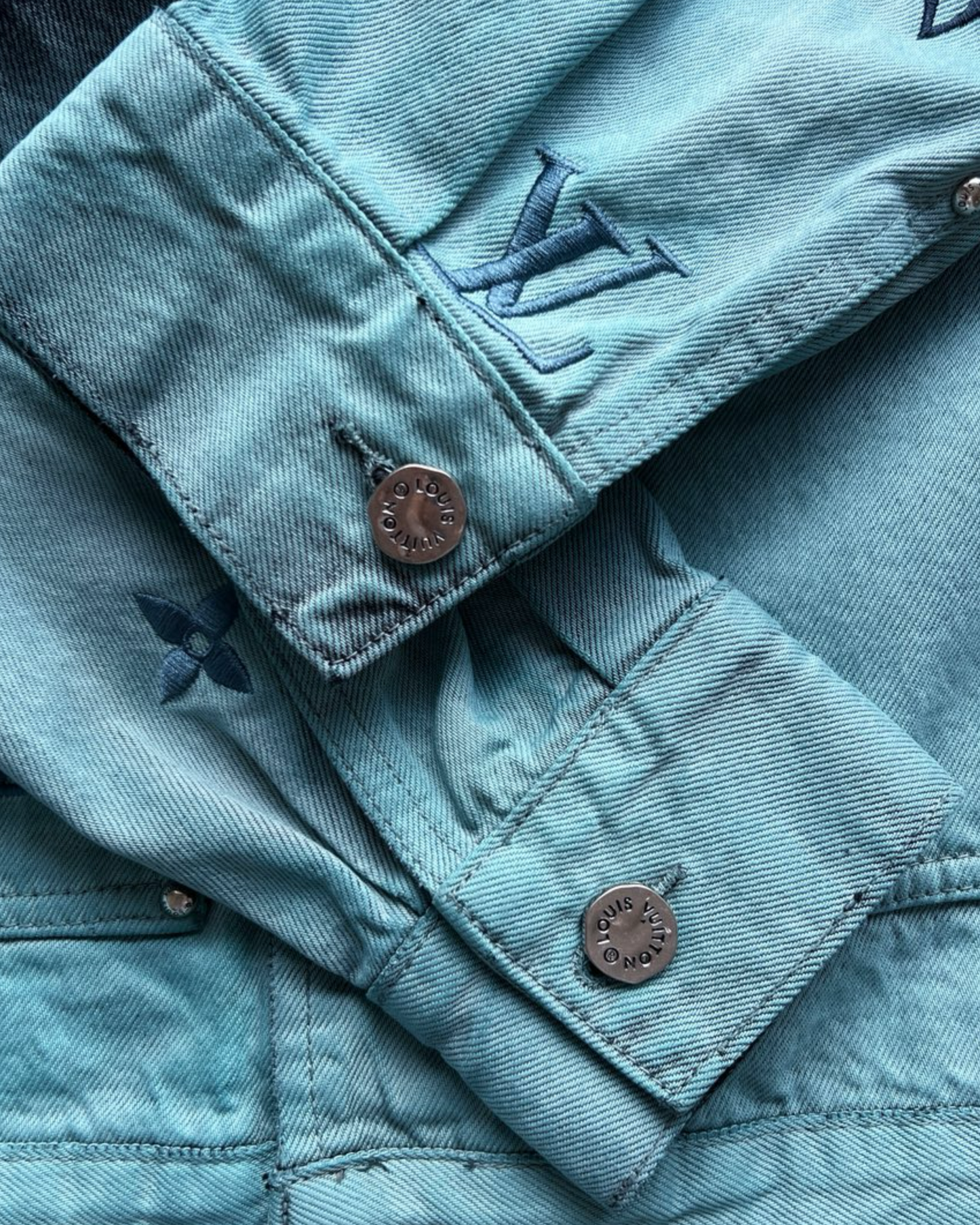Louis Vuitton embroidered denim jacket